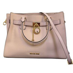 NWT Michael Kors Pink Leather Satchel Tote Handbag